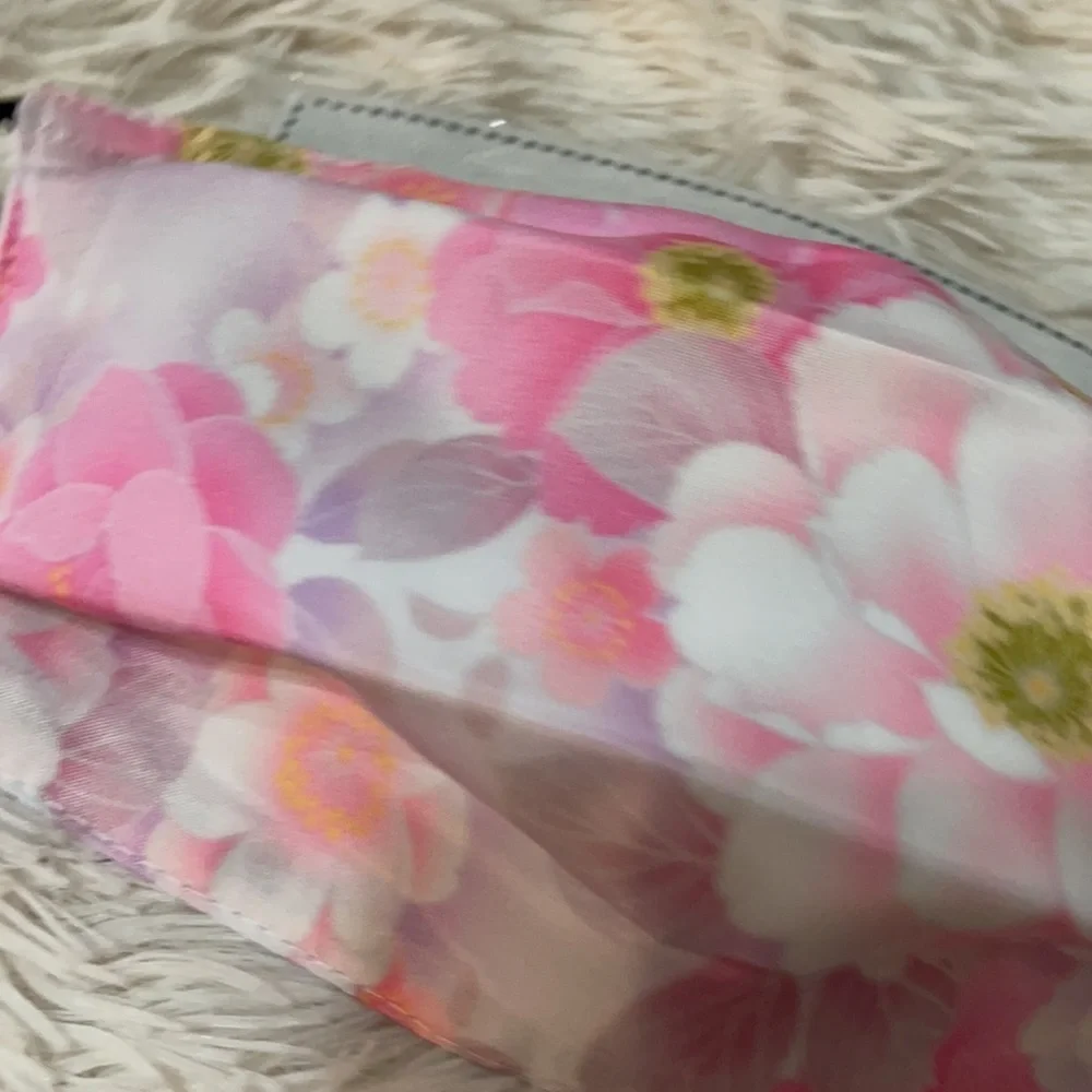 5/$20 New pink flowers face mask